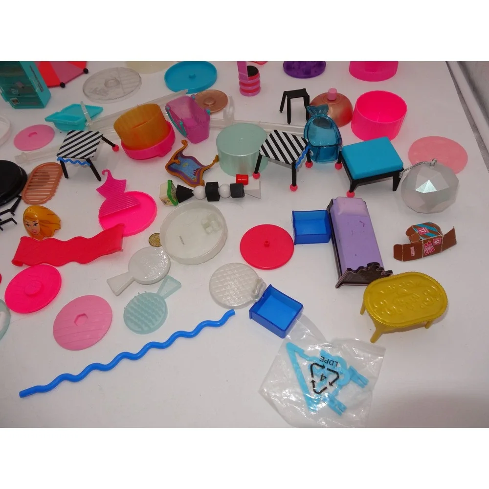 LOL Surprise Doll Furniture and Accessories Mixed Lot Multicolor Plastic Playset
